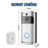 SOLO Inteligentný zvonček A1 WiFi s kamerou 720p strieborný (15)