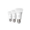 philips hue white set 3x žiarovka led e27 a60 9w 800lm 2700k ip20 2