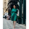 Puffy Sleeve Dress Green