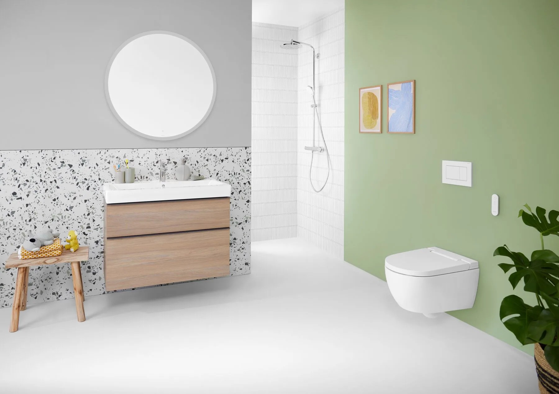 Geberit AquaClean Alba v rodinnej kúpeľni
