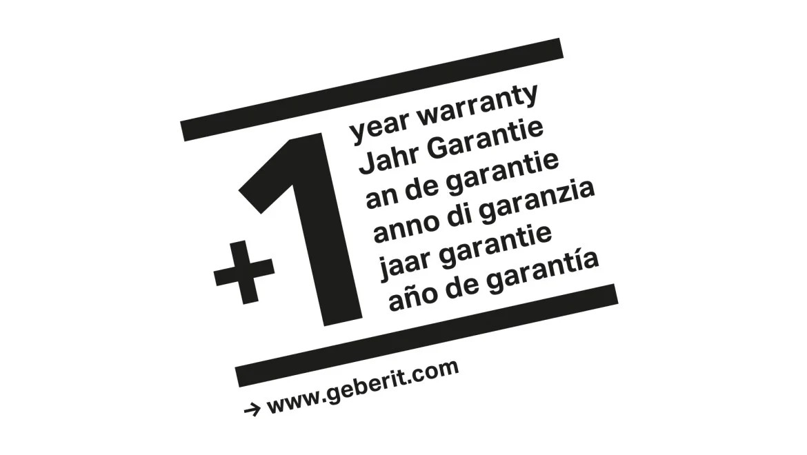 Geberit AquaClean predĺžená záruka o jeden rok
