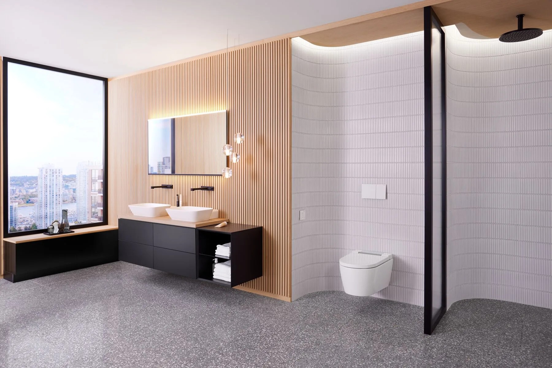 Geberit AquaClean Sela v dizajnovej kúpeľni