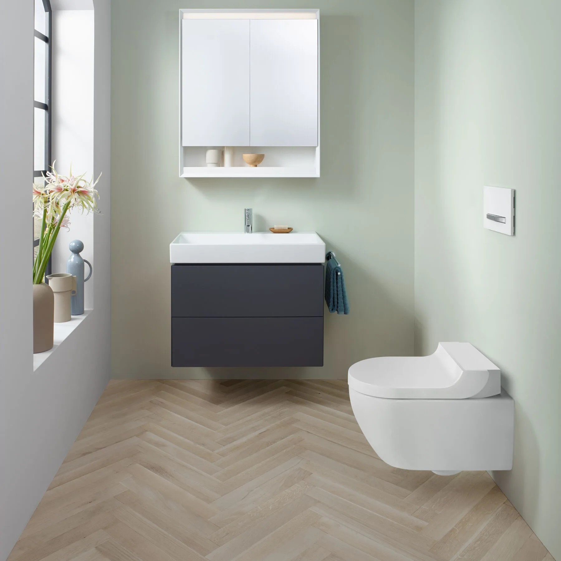 Geberit AquaClean Tuma v modernej kúpeľni