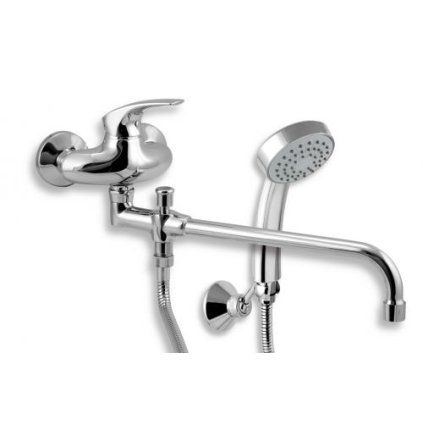 Vaňová paneláková batéria 100 mm METALIA 57, chróm