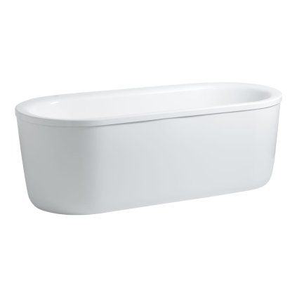 Oválna voľne stojaca vaňa SOLUTIONS 190 cm, biela