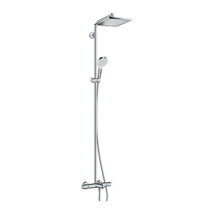 HG CROMETTA E Showerpipe 240 1jet s vaňovým termostatom, chróm