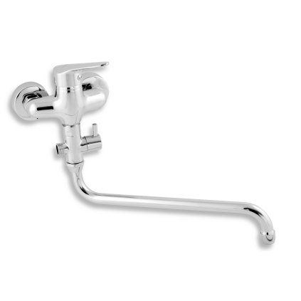Paneláková batéria bez sprchy 100 mm Titania Iris New, chróm