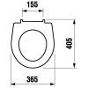 WC sedadlo Lyra Plus, duroplast, biela