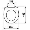 WC sedadlo LYRA Plus, termoplast, biela