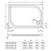 Sprchovacia vanička RECTAN M 1200x800x30 mm, biela
