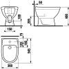 Stojací bidet, Lyra Plus, JIKA
