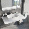 Umývadlo na dosku Ceramic 550 R Slim, keramické biele