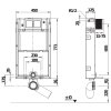 Basic WC system pre závesné WC, Modul, JIKA