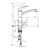 HANSGROHE Focus E2 Kuchynská batéria s ventilom, chróm