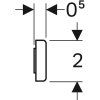 Magnetický držiak Geberit: B=10cm, H=2cm, T=0.5cm