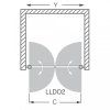 Sprchovacie dvere LLDO2 800/1900, transp.
