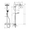 Crometta E - Showerpipe 240 1jet s termostatom, chróm