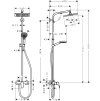 Crometta E - Showerpipe 240 1jet s pákovou batériou, chróm