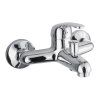 Vaňová nástenná batéria, SOLID Lila, 100 mm, bez príslušenstva, chróm