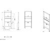 JOMOTech modul pre pisoár s horným prívodom (H 1120mm)