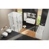 Závesné WC UNI CHROME Rim, biela