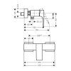 HG Metropol sprchová nástenná batéria chróm