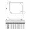 Sprchová vanička Roth RECTAN-M 1000x900 mm, biela