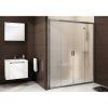 BLDP4-190 Sprchové dvere do niky biele + transparent
