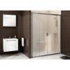 BLDP4-150 Sprchové dvere do niky biele + grape