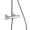 HG Croma Showerpipe 220 1jet EcoSmart 9 l/min s termostatom, chróm