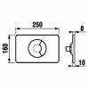 Tlačítko PL9 Dual Flush, Modul, JIKA