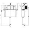 Basic tank system pre samostatne stojace WC, Modul, JIKA
