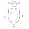 WC sedadlo P-3556, biela