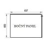 Panel bočný YOU, ľavý 85 snowwhite, kit
