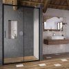 Sprchové dvere Blix Slim BLSDP2 - 120 čierna + transparent