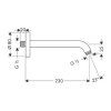 Hansgrohe - Sprchové rameno 230 mm, chróm