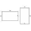 Nimco LED zrkadlo 1200x700 mm, hranaté