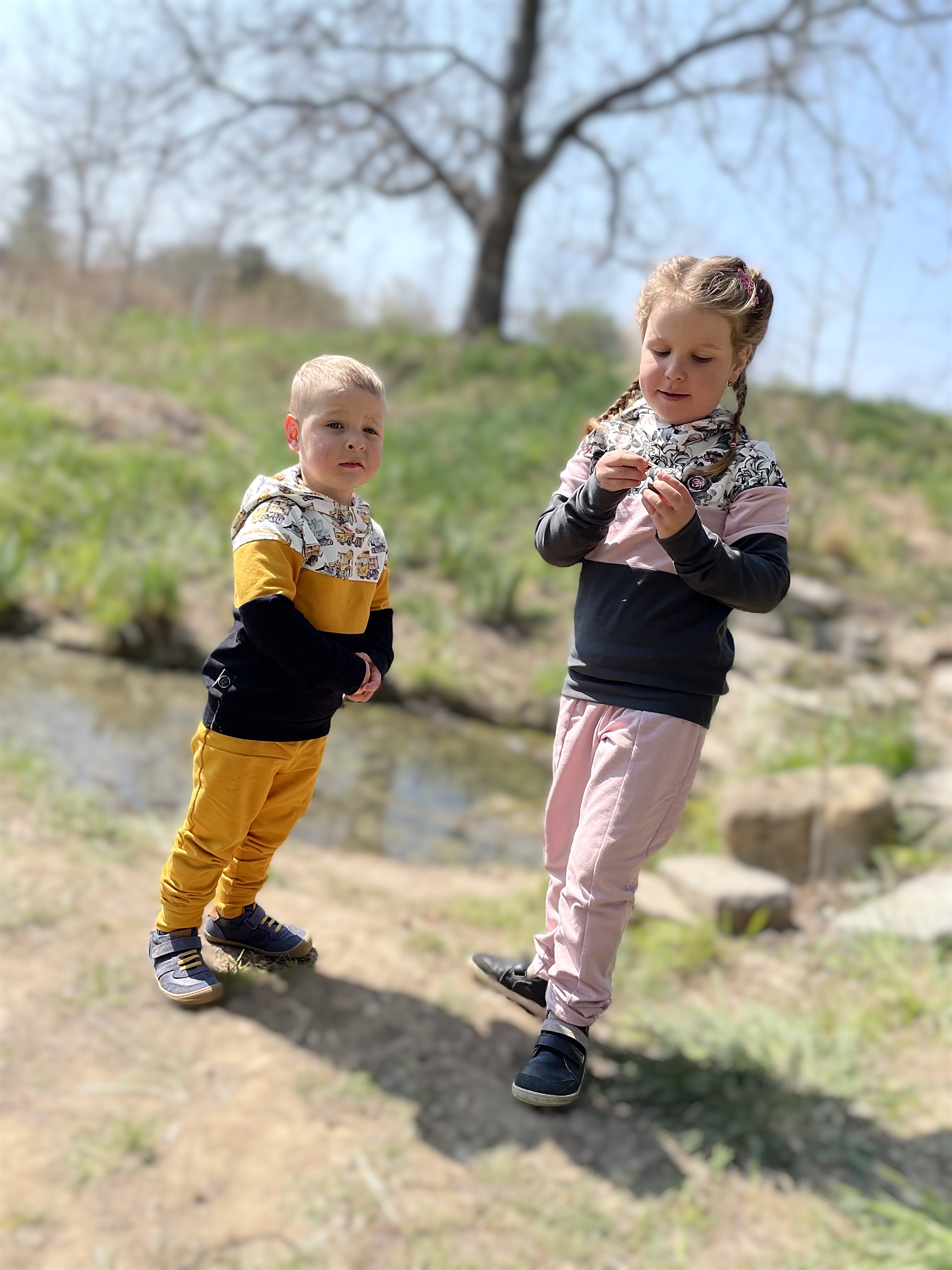 Tepláková souprava Květy