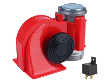 1021 klakson cerveny nautilus 12v s kompresorem 58103