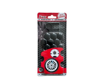 10477 krytky sroubu kol 17mm cerne 21301