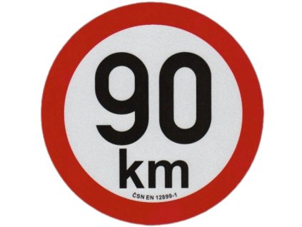 11251 reflexni samolepka omezeni rychlosti 90km pru 20cm