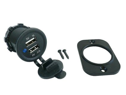 14596 nabijecka 12 24v s krytem 2x usb 1 0a a 2 1a 42606