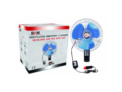 15565 ventilator 12v 20w kovovy pr 20cm s klipsem 10148