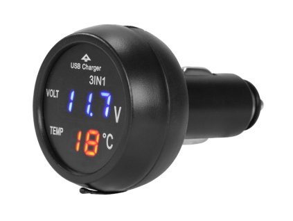 Voltmetr digitální s teploměrem a USB 2,1Ah, 58711_c