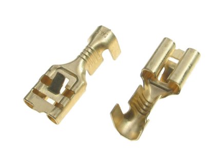 1690 konektor plochy 6 3 mm s jazyckem samice baleni po 100 ks dj621