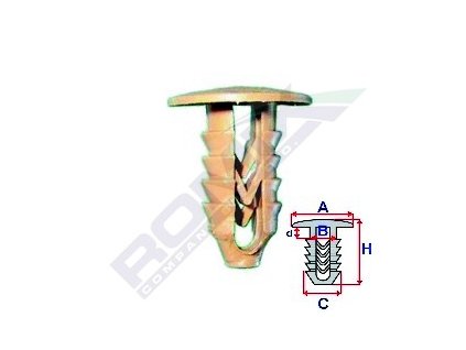 3352 prichytka calouneni a 16 1 b 7 9 c 9 2 d 3 2 h 19mm baleni 25ks