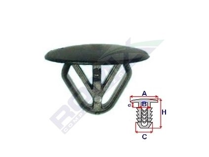 3379 prichytka kapoty list a 24 4 b 9 5 c 14 8 d 1 5 h 16 5mm baleni 10ks