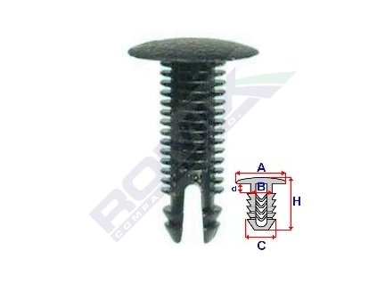 4372 prichytka calouneni a 18 1 b 5 8 c 8 8 d 2 h 26 8mm baleni 10ks