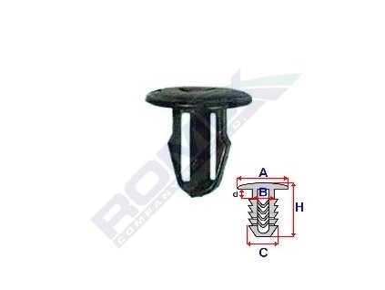 4381 prichytka calouneni a 13 6 b 6 9 c 8 d 3 h 13 2mm baleni 10ks