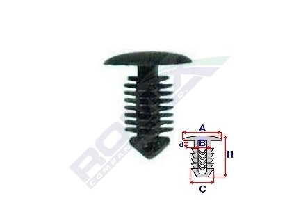 4384 prichytka calouneni a 14 b 4 c 7 8 d 2 3 h 17 5mm baleni 10ks